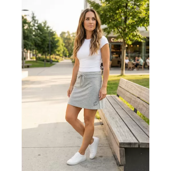  Dámská sukně ALTISPORT ALW056604 TMAVĚ ŠEDÝ MELÍR 