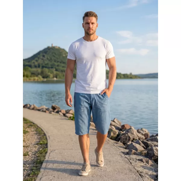  Pánské šortky SAM 73 GRIFF MS 736 SVĚTLÝ DENIM 