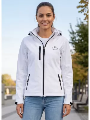 Dámská softshellová bunda ALTISPORT ALW056521 BÍLÁ