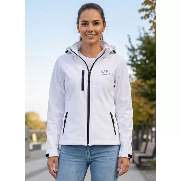  Dámská softshellová bunda ALTISPORT ALW056521 BÍLÁ 