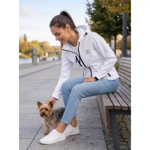  Dámská softshellová bunda ALTISPORT ALW056521 BÍLÁ 