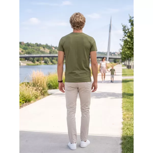  Pánské premium triko ALTISPORT CARRYOVER ALM065153 AVOCADO GREEN 