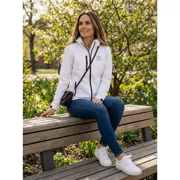  Dámská softshellová bunda ALTISPORT ALW056521 BÍLÁ 
