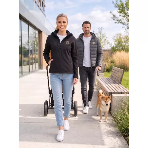  Dámská softshellová bunda ALTISPORT ALW056521 ČERNÁ 