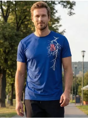 Pánské funkční triko ALTISPORT CARRYOVER ALM027124 KRÁLOVSKÁ MODRÁ