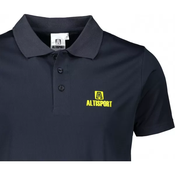  Pánské funkční triko s límečkem ALTISPORT ALM006217 NÁMOŘNÍ MODRÁ 