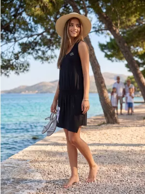 Dámské šaty ALTISPORT NYONA LSKT329 ČERNÁ