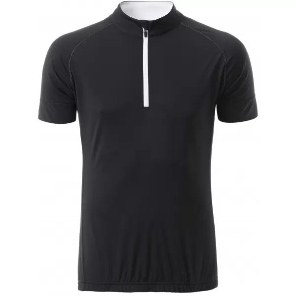  Pánský cyklo dres JAMES NICHOLSON JN514 BLACK/WHITE 