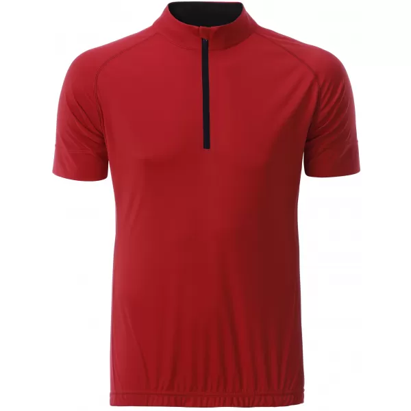  Pánský cyklo dres JAMES NICHOLSON JN514 TOMATO/BLACK 