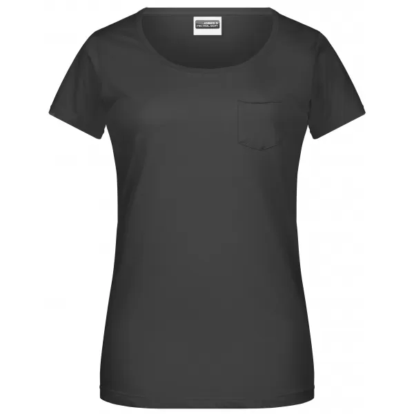  Dámské triko JAMES NICHOLSON 8003 BLACK 
