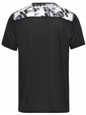 Pánské funkční triko JAMES NICHOLSON JN524 BLACK/BLACK PRINTED