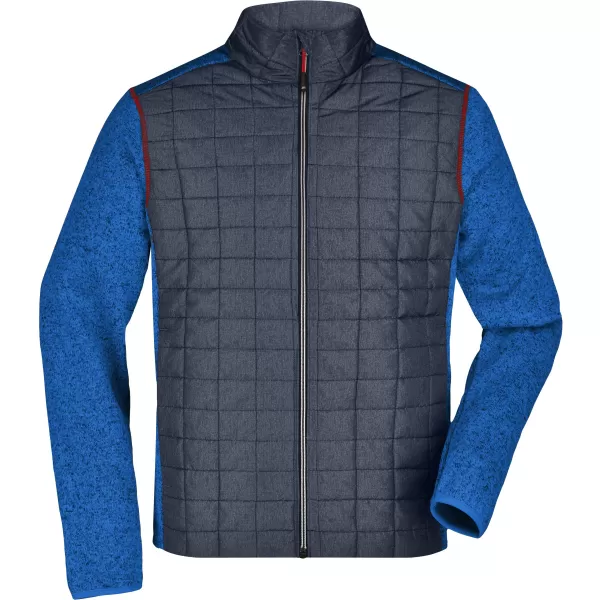  Pánská mikina JAMES NICHOLSON JN742 ROYAL MELANGE/ANTHRACITE MELANGE 