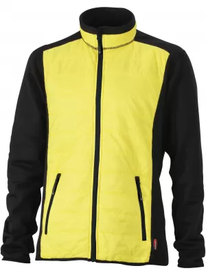 Pánská bunda JAMES NICHOLSON JN593 BLACK/YELLOW/BLACK