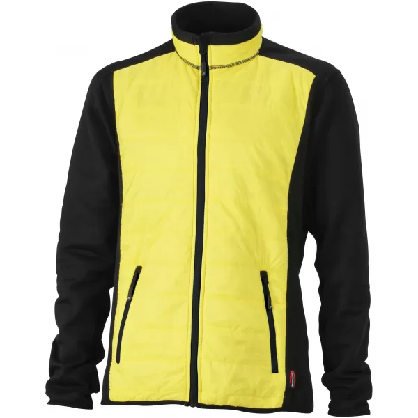  Pánská bunda JAMES NICHOLSON JN593 BLACK/YELLOW/BLACK 