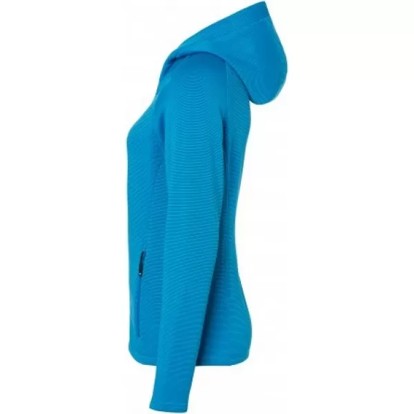 Dámská stretchfleece mikina JAMES NICHOLSON JN785 BRIGHT BLUE/NAVY 