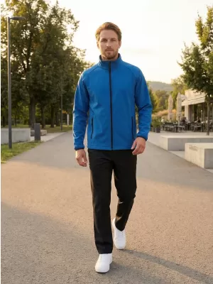 Pánská softshellová bunda JAMES NICHOLSON JN1130 NAUTIC BLUE/NAVY