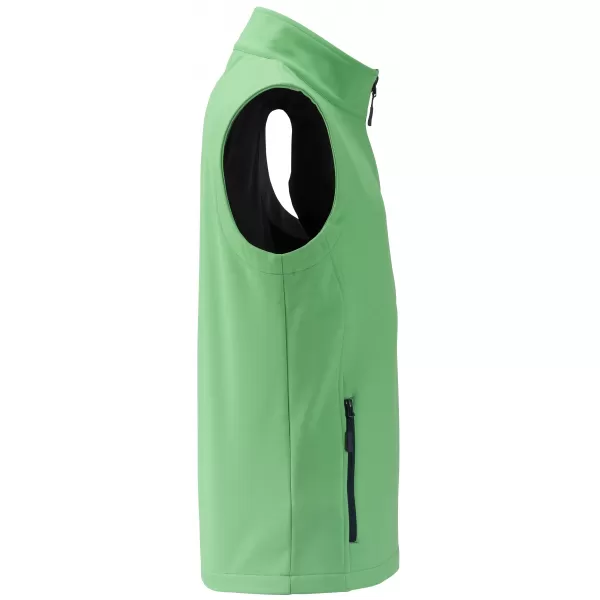  Pánská softshellová vesta JAMES NICHOLSON JN1128 GREEN/NAVY 