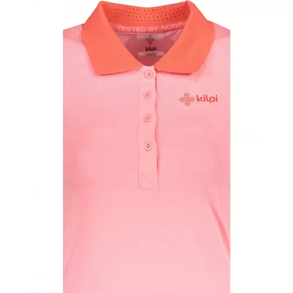  Dámské funkční triko KILPI COLLAR-W PL0113KI SVĚTLE RŮŽOVÁ 