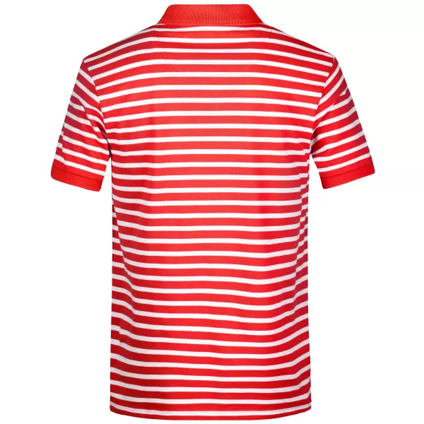  Pánské triko s límečkem JAMES NICHOLSON 8030 RED/WHITE 
