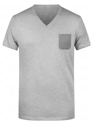 Pánské triko JAMES NICHOLSON 8016 LIGHT GREY