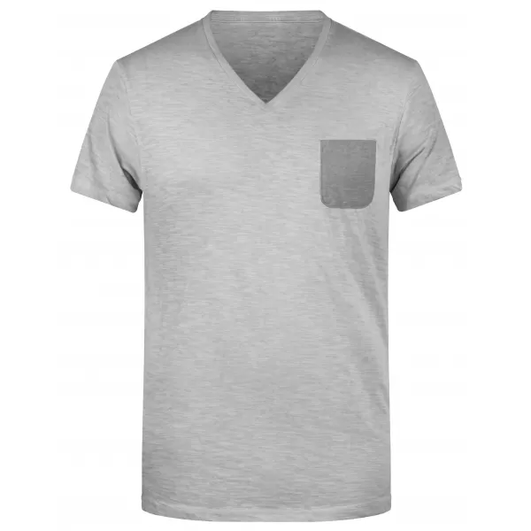  Pánské triko JAMES NICHOLSON 8016 LIGHT GREY 
