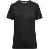 Dámské funkční triko JAMES NICHOLSON JN523 BLACK/BLACK PRINTED