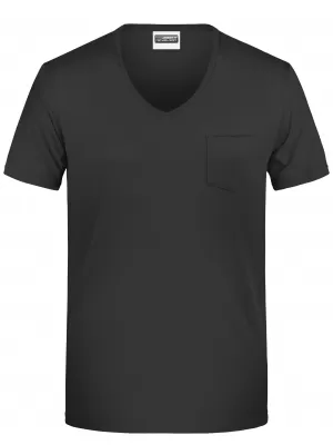 Pánské triko JAMES NICHOLSON 8004 BLACK