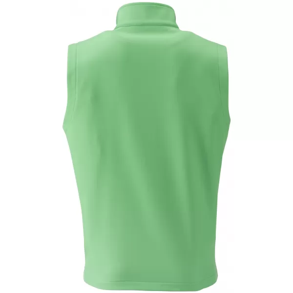  Pánská softshellová vesta JAMES NICHOLSON JN1128 GREEN/NAVY 