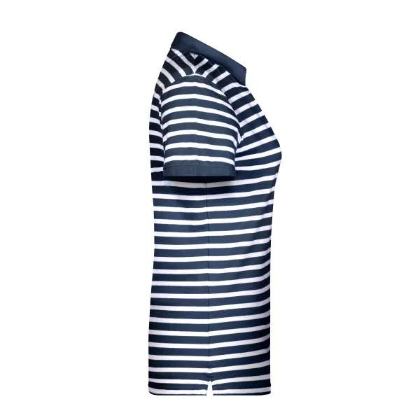  Dámské triko s límečkem JAMES NICHOLSON 8029 NAVY/WHITE 