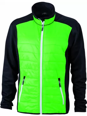 Pánská bunda JAMES NICHOLSON JN593 BLACK/GREEN/WHITE