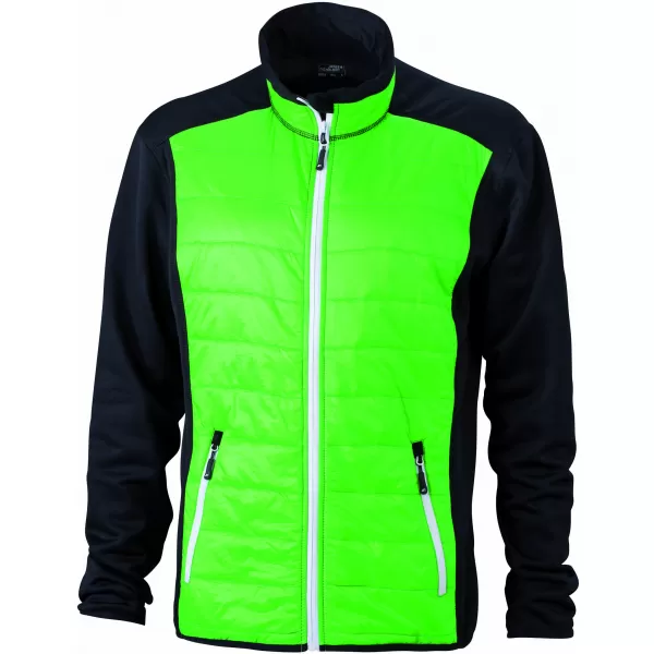  Pánská bunda JAMES NICHOLSON JN593 BLACK/GREEN/WHITE 