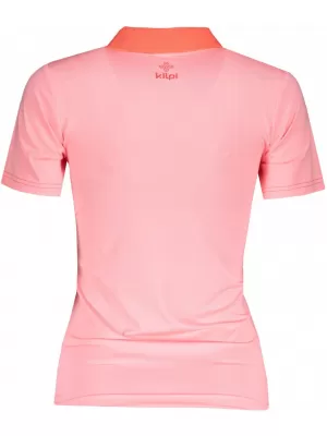 Dámské funkční triko KILPI COLLAR-W PL0113KI SVĚTLE RŮŽOVÁ