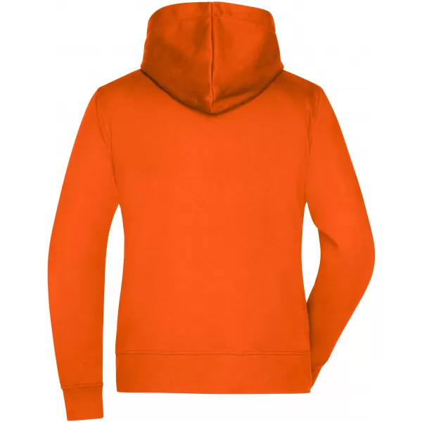  Dámská mikina JAMES NICHOLSON JN594 DARK ORANGE/CARBON 