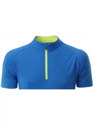 Pánský cyklo dres JAMES NICHOLSON JN514 BRIGHT BLUE/BRIGHT YELLOW