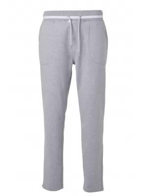 Pánské tepláky JAMES NICHOLSON JN780 GREY HEATHER/WHITE