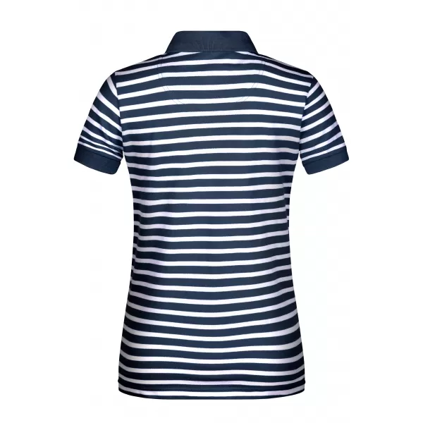  Dámské triko s límečkem JAMES NICHOLSON 8029 NAVY/WHITE 