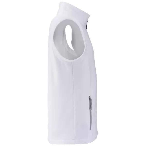  Pánská softshellová vesta JAMES NICHOLSON JN1128 WHITE/WHITE 