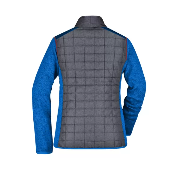  Dámská mikina JAMES NICHOLSON JN741 ROYAL MELANGE/ANTHRACITE MELANGE 