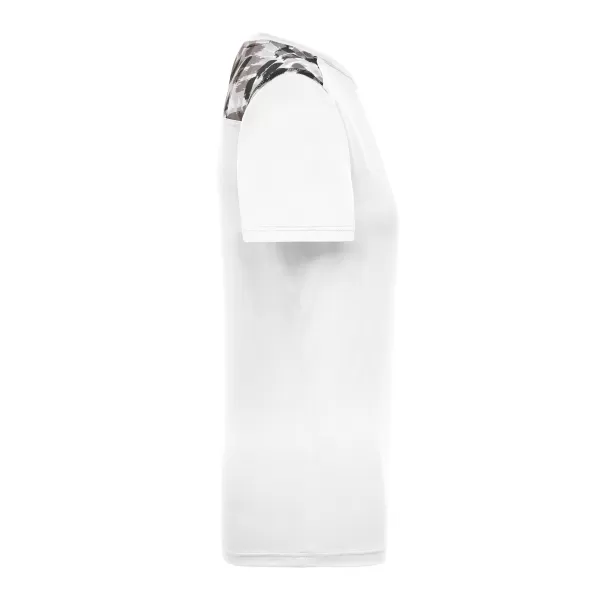  Dámské funkční triko JAMES NICHOLSON JN523 WHITE/BLACK PRINTED 