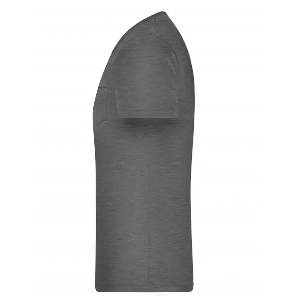  Pánské triko JAMES NICHOLSON 8004 BLACK HEATHER 