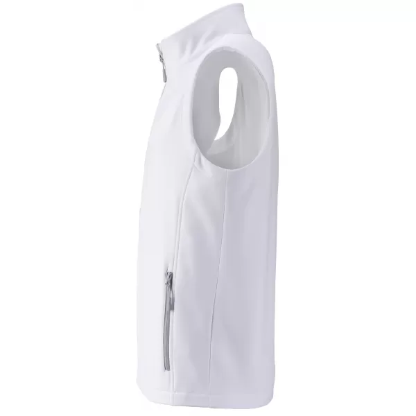  Pánská softshellová vesta JAMES NICHOLSON JN1128 WHITE/WHITE 