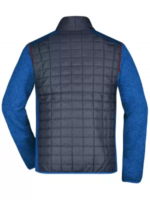 Pánská mikina JAMES NICHOLSON JN742 ROYAL MELANGE/ANTHRACITE MELANGE
