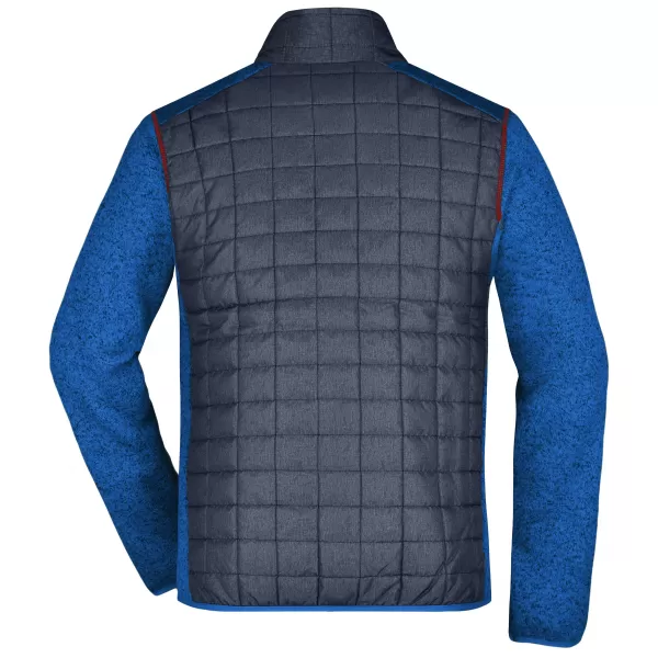  Pánská mikina JAMES NICHOLSON JN742 ROYAL MELANGE/ANTHRACITE MELANGE 
