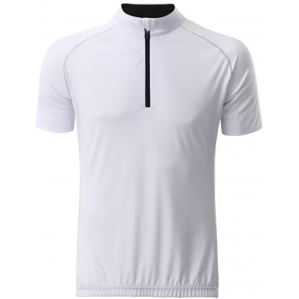  Pánský cyklo dres JAMES NICHOLSON JN514 WHITE/BLACK 