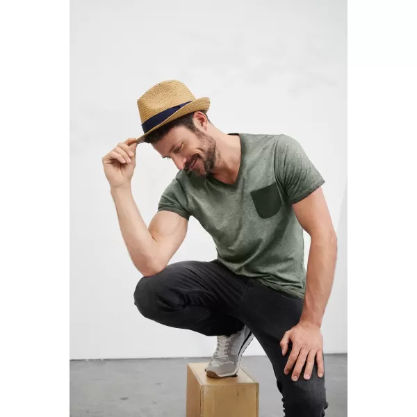  Pánské triko JAMES NICHOLSON 8016 DUSTY OLIVE 