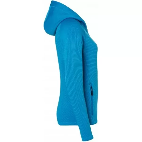  Dámská stretchfleece mikina JAMES NICHOLSON JN785 BRIGHT BLUE/NAVY 