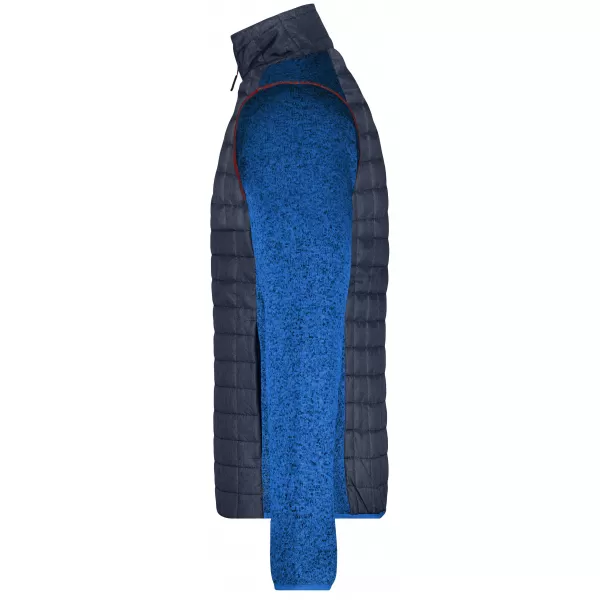  Pánská mikina JAMES NICHOLSON JN742 ROYAL MELANGE/ANTHRACITE MELANGE 