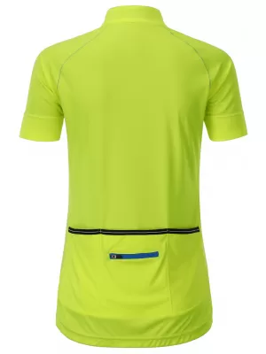 Dámský cyklo dres JAMES NICHOLSON JN515 BRIGHT YELLOW/BRIGHT BLUE