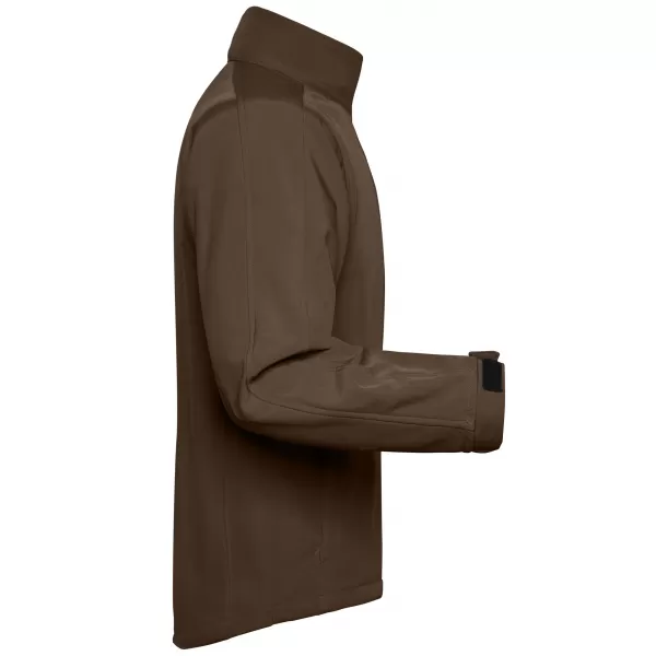  Pánská softshellová bunda JAMES NICHOLSON JN135 BROWN 