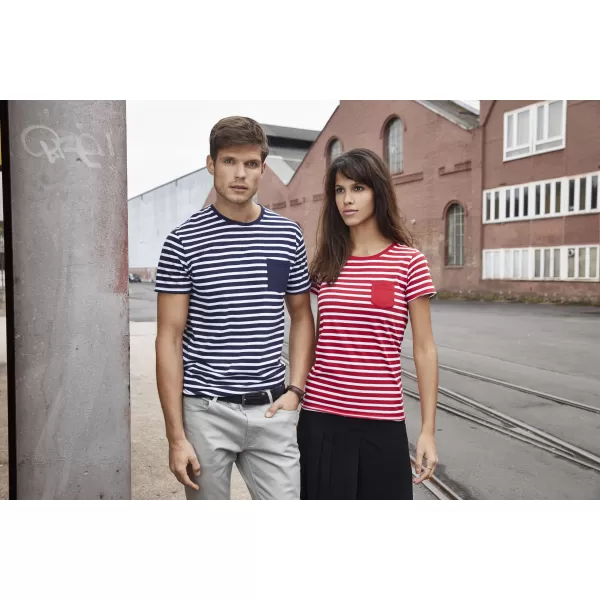  Pánské triko JAMES NICHOLSON 8028 NAVY/WHITE 